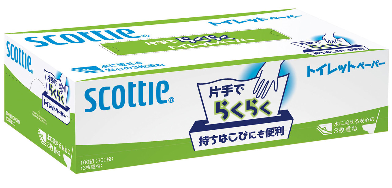 片手でらくらくトイレットペーパー 100組